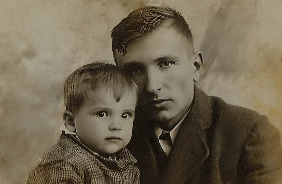 Photo with scratches and creases removed